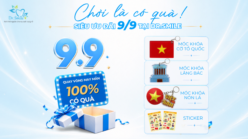 Sự kiện Vòng quay may mắn 9/9 nha khoa Dr.Smile